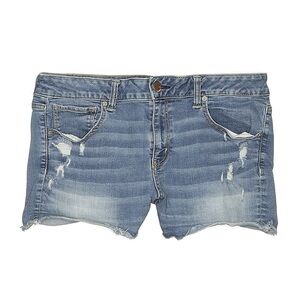 American Eagle Outfitters Distressed Blue Jean Shorts